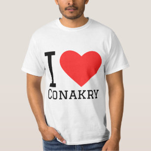 Camiseta Eu adoro conakry