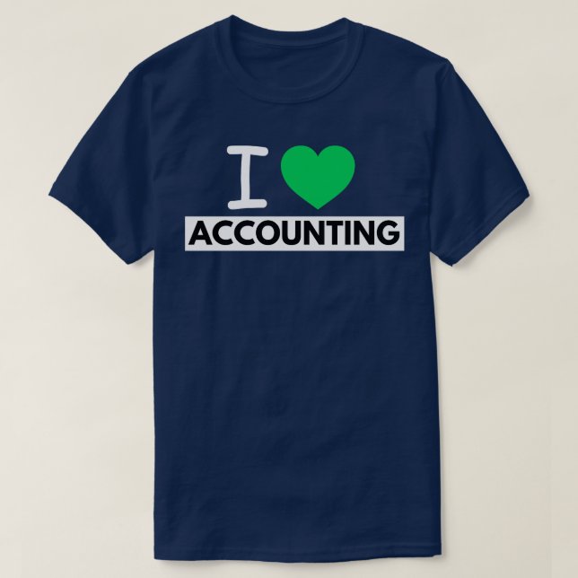 Camiseta Eu Adoro Contabilidade 21 (Frente do Design)