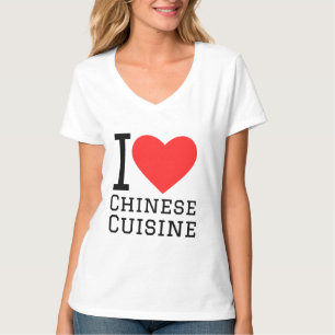Camiseta Eu adoro cozinha chinesa