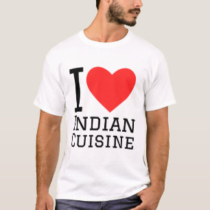 Camiseta Eu adoro cozinha indiana