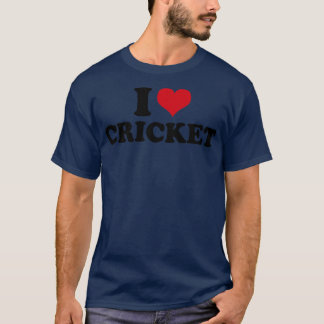 Camiseta Eu adoro críquete