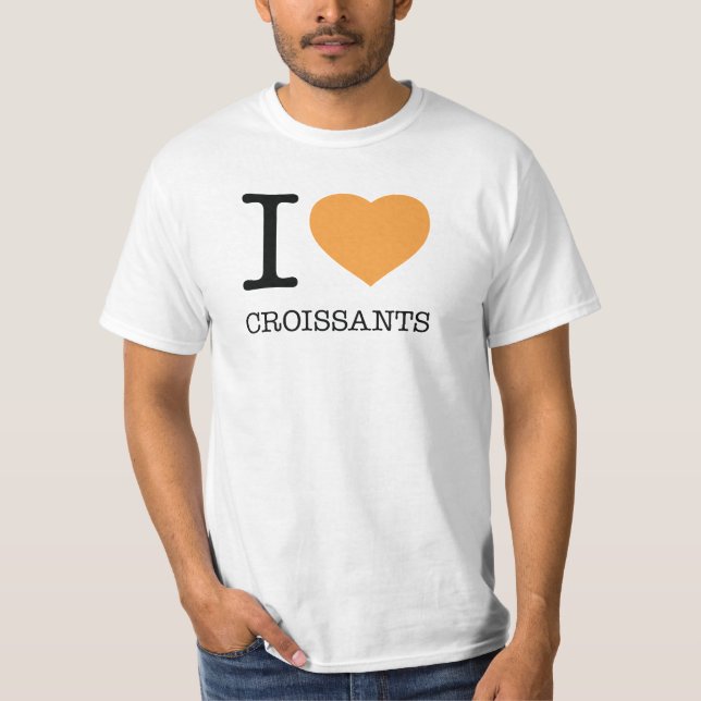 CAMISETA EU ADORO CROISSANTES (Frente)