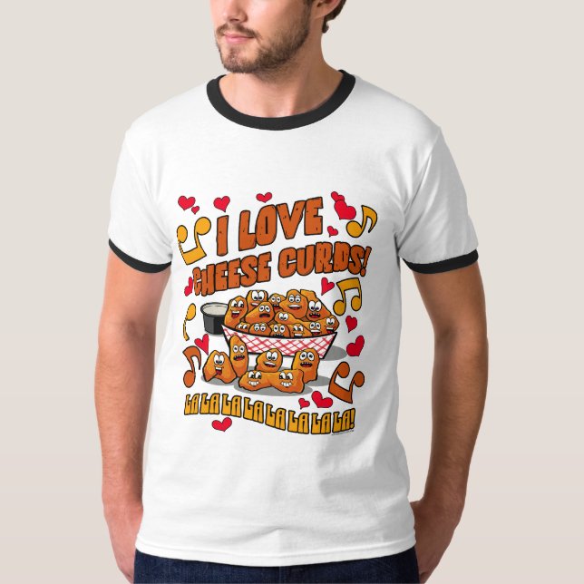 Camiseta Eu Adoro Curdas De Queijo! (Frente)