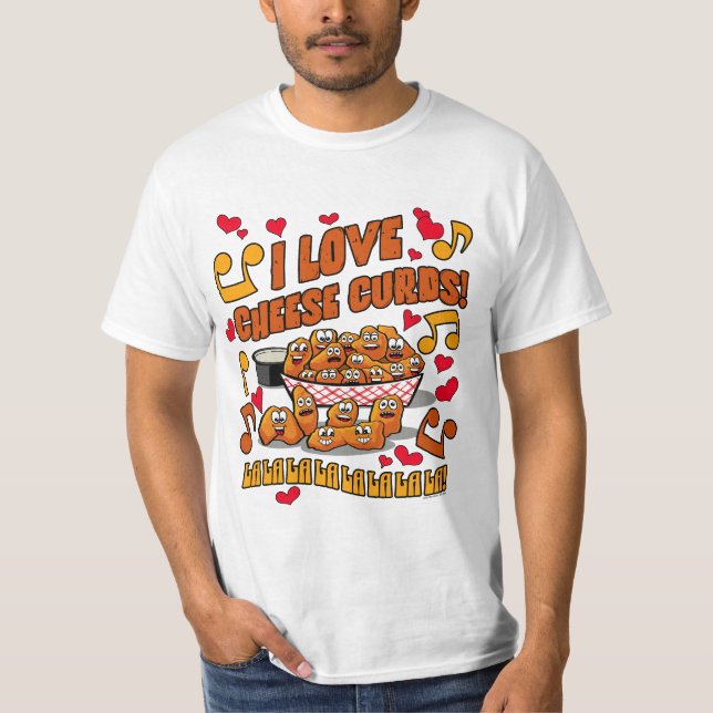 Camiseta Eu Adoro Curdas De Queijo! (Frente)