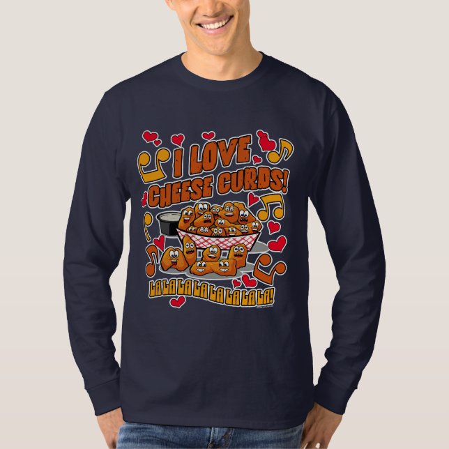 Camiseta Eu Adoro Curdas De Queijo! (Frente)