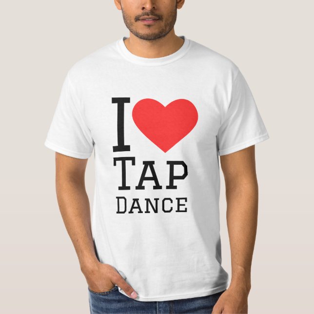 Camiseta Eu adoro dança da torneira (Frente)