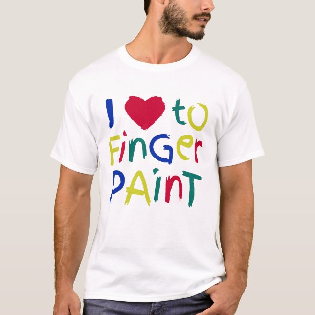 Camiseta Eu Adoro Descartar Pintura (Frente)