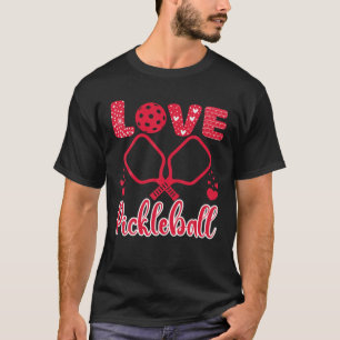 Camiseta Eu adoro Dia de os namorados de Pickleball I Heart