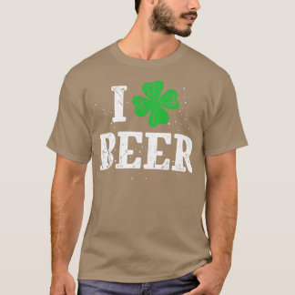 Camiseta Eu Adoro Dia de São Patrício De Cerveja Para Homen