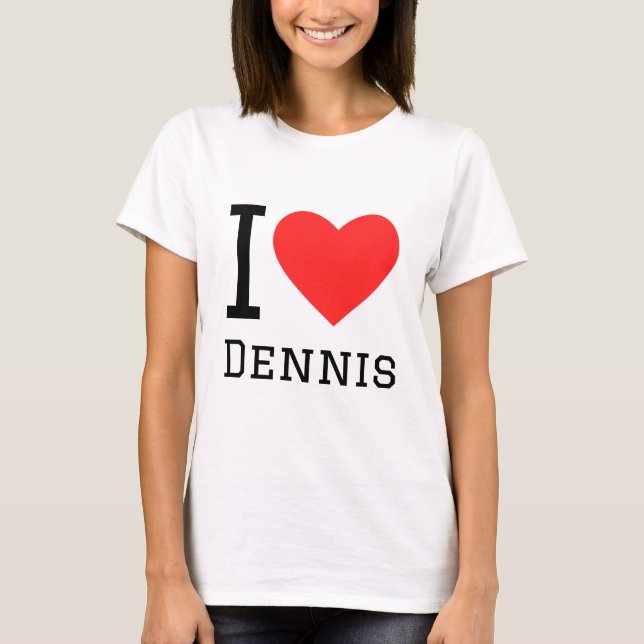 Camiseta Eu adoro dinnis (Frente)