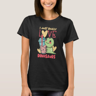 Camiseta Eu Adoro Dinossauros