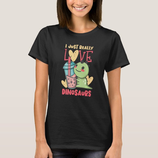 Camiseta Eu Adoro Dinossauros (Frente)