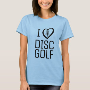 Camiseta Eu adoro disquete de golfe T shirt