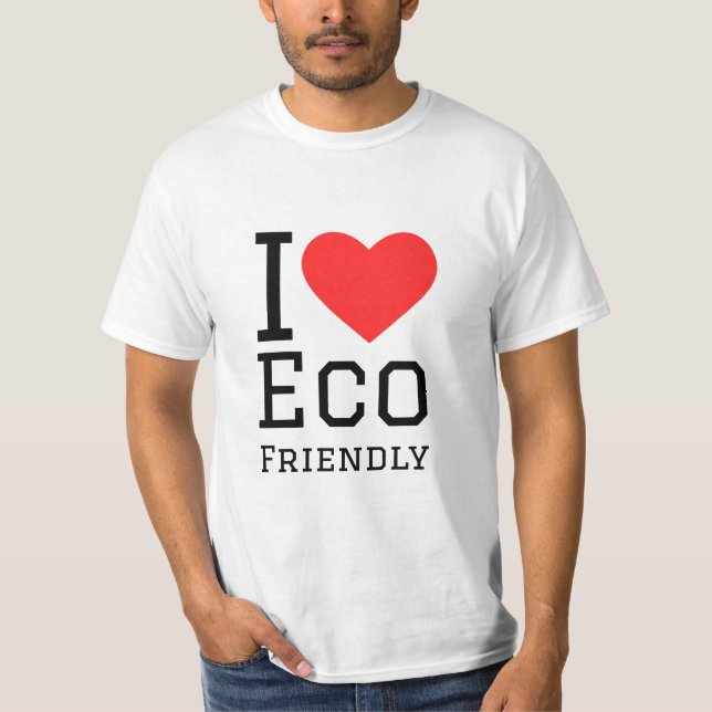 Camiseta Eu adoro eco amigável (Frente)