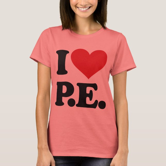 Camiseta Eu Adoro Educação Física! (Frente)