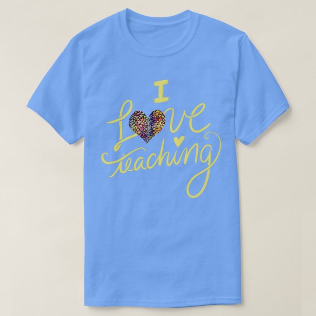 Camiseta Eu Adoro Ensinar (Frente do Design)