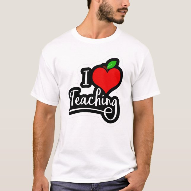 Camiseta Eu adoro ensinar (Frente)