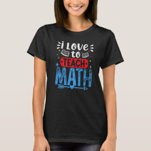 Camiseta Eu Adoro Ensinar Gráfico Do Dia Dos Professores De
