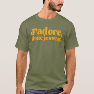 Camiseta Eu adoro, então eu swag. em muitas cores
