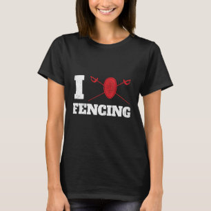 Camiseta Eu adoro esgrima de Design