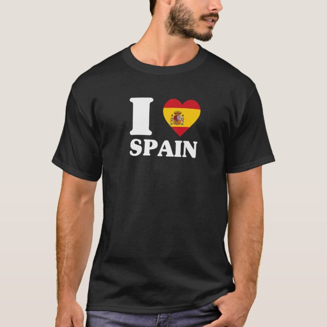 Camiseta Eu adoro Espanha por Espanha Eu adoro Espanha (Frente)