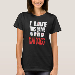 Camiseta Eu Adoro Esse Jogo Mah Jongg Divertido Jogando Mah