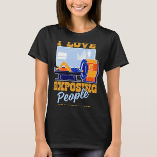 Camiseta Eu adoro explorar o Pessoas Rad Tech Life X ray Te