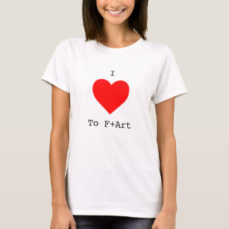 Camiseta Eu adoro F+Art Women's T-Shirt by The F+Art Cafe