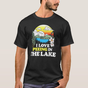 Camiseta Eu Adoro Fazer Ervilha No Lago Férias De Verão Nad