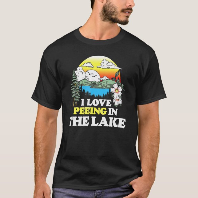 Camiseta Eu Adoro Fazer Ervilha No Lago Férias De Verão Nad (Frente)