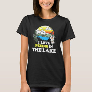 Camiseta Eu Adoro Fazer Ervilha No Lago Férias De Verão Nad