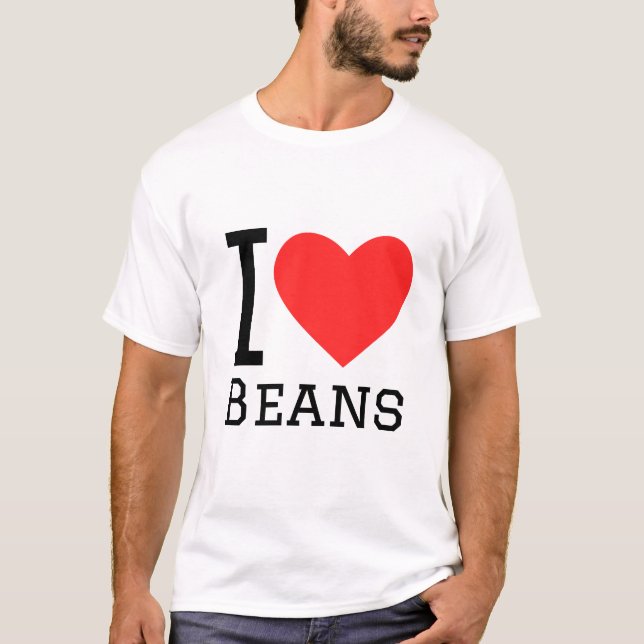Camiseta Eu adoro feijão (Frente)