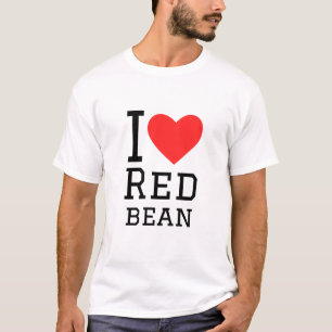 Camiseta Eu adoro feijão vermelho