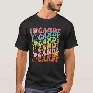 Camiseta Eu Adoro Festa De Festa De Candy Halloween Um Truq