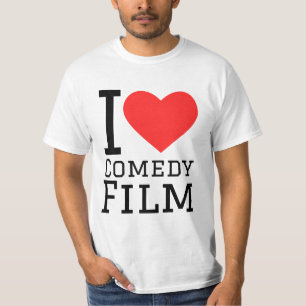 Camiseta Eu adoro filme de comédia