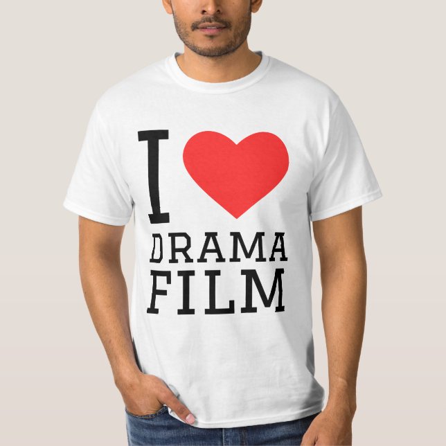 Camiseta Eu adoro filme de teatro (Frente)