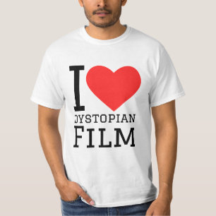 Camiseta Eu adoro filme distópico