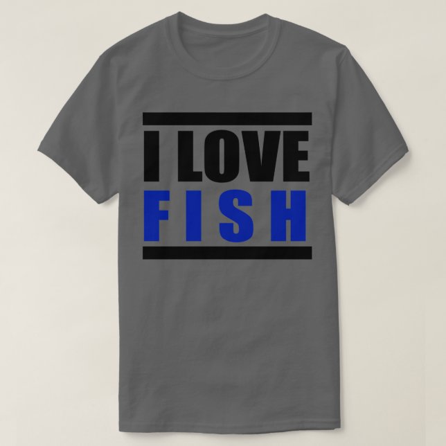 Camiseta Eu adoro FISH 1 (Frente do Design)
