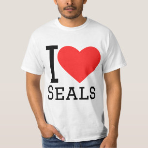 Camiseta Eu adoro focas