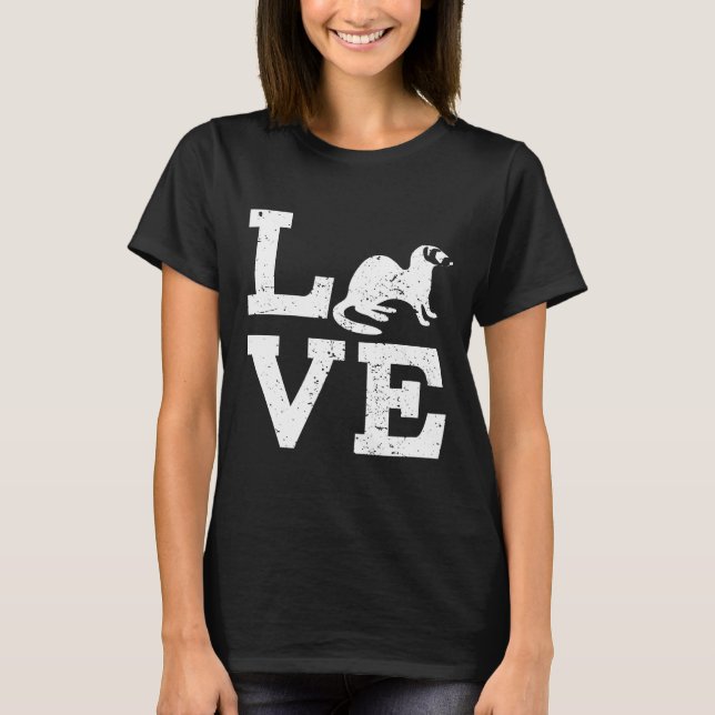 Camiseta Eu Adoro Furões (Frente)