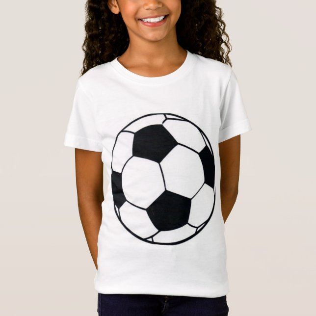 Camiseta Eu adoro futebol (futebol) coração do jogo: Eu ado (Frente)