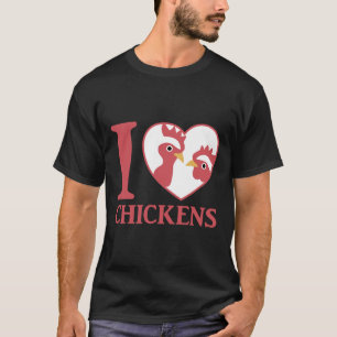 Camiseta Eu Adoro Galinhas Cu