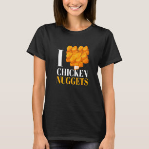 Camiseta Eu Adoro Galinhas Nuggets I Poultry Fast Comida Sn