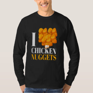 Camiseta Eu Adoro Galinhas Nuggets I Poultry Fast Comida Sn