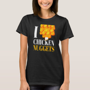 Camiseta Eu Adoro Galinhas Nuggets I Poultry Fast Comida Sn