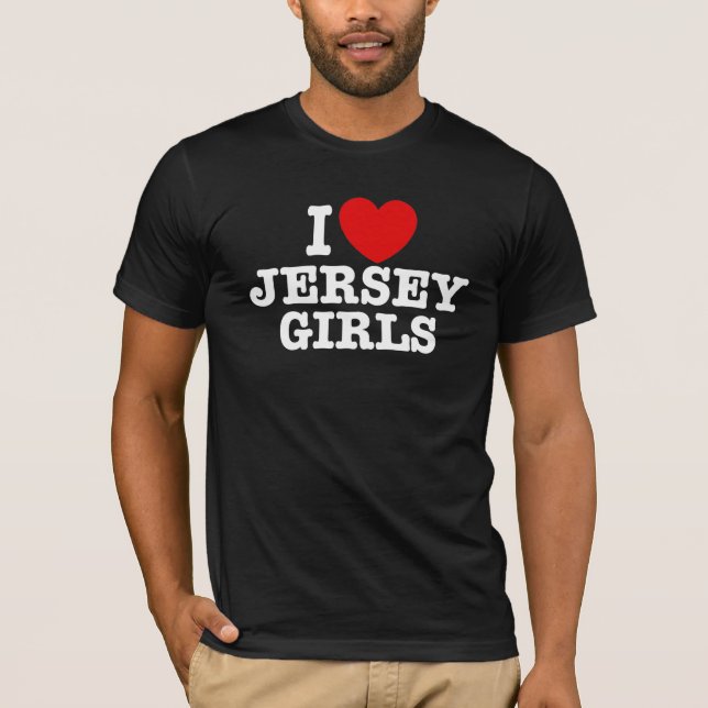 Camiseta Eu Adoro Garotas De Jersey (Frente)