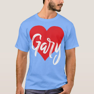 Camiseta Eu Adoro Gary Primeiro Nome T I Heart