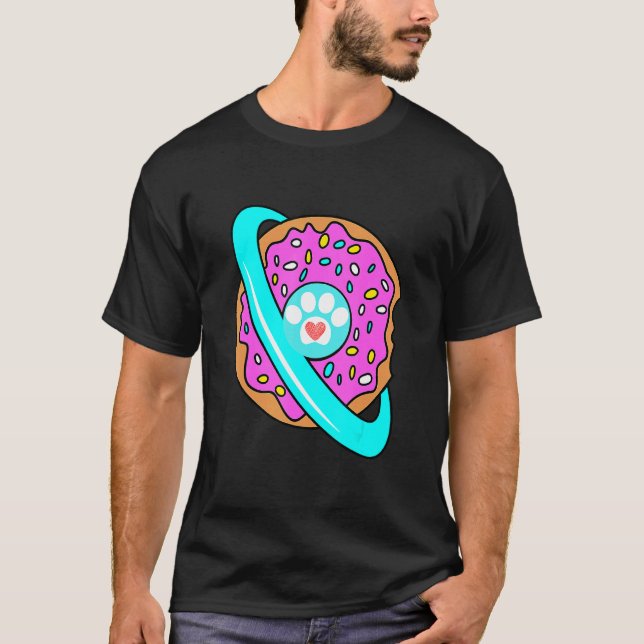 Camiseta Eu Adoro Gatos Rosquinha Espelhos Flutuantes Nadaç (Frente)