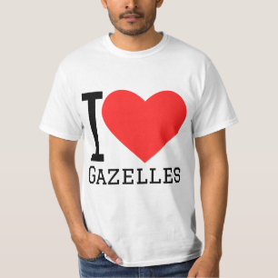 Camiseta Eu adoro gazelas