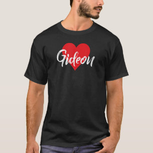 Camiseta Eu Adoro Gideon Primeiro Nome Que Eu Chamei Coraçã